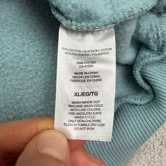 Marvel The Amazing Spider Man Graphic Pullover Sweatshirt Mens XL Teal Crew Neck - Picture 12 of 16